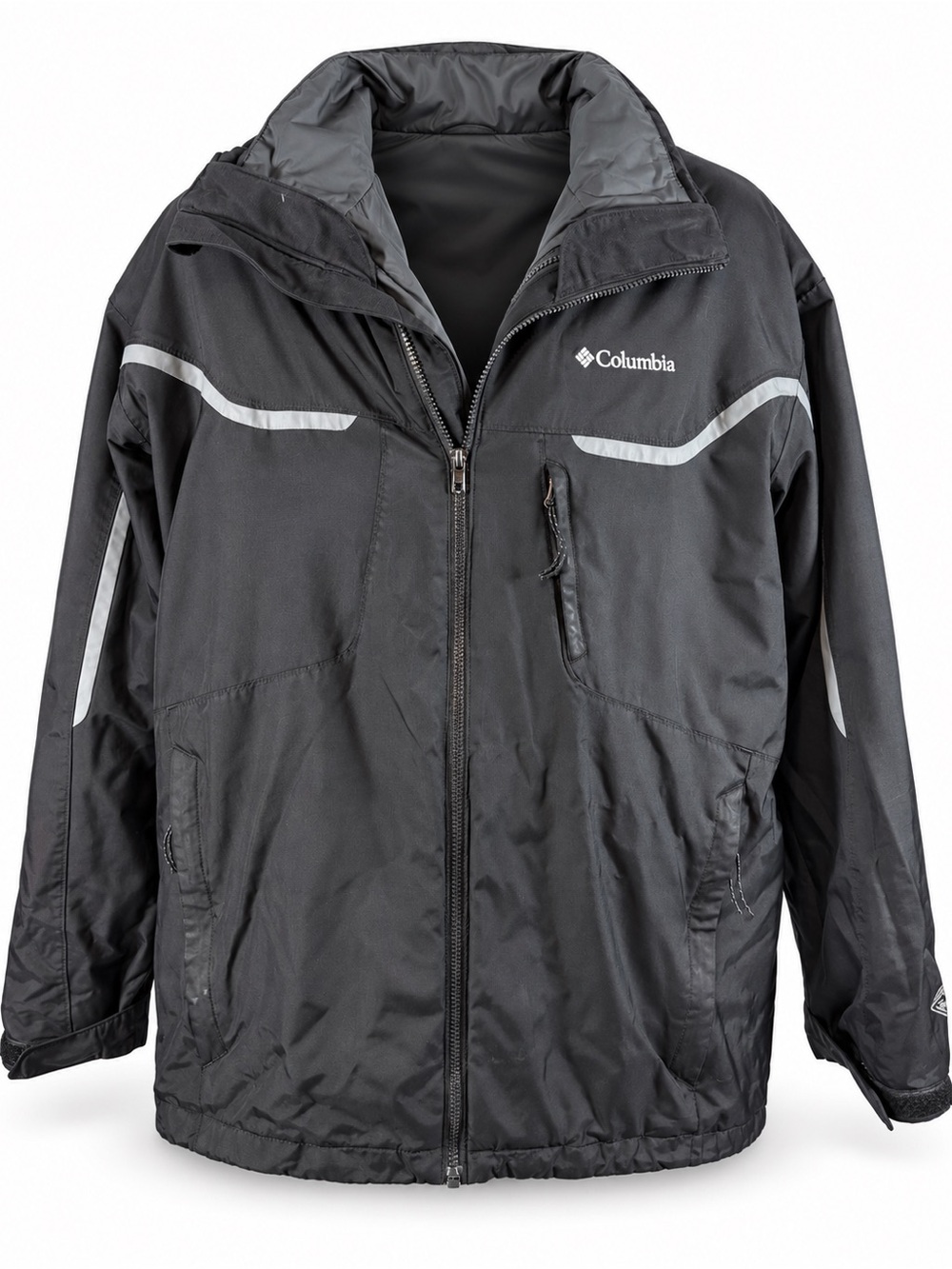 Columbia Omni-Tech Omni-Heat Interchange Jacket XL Black Reflective Coat